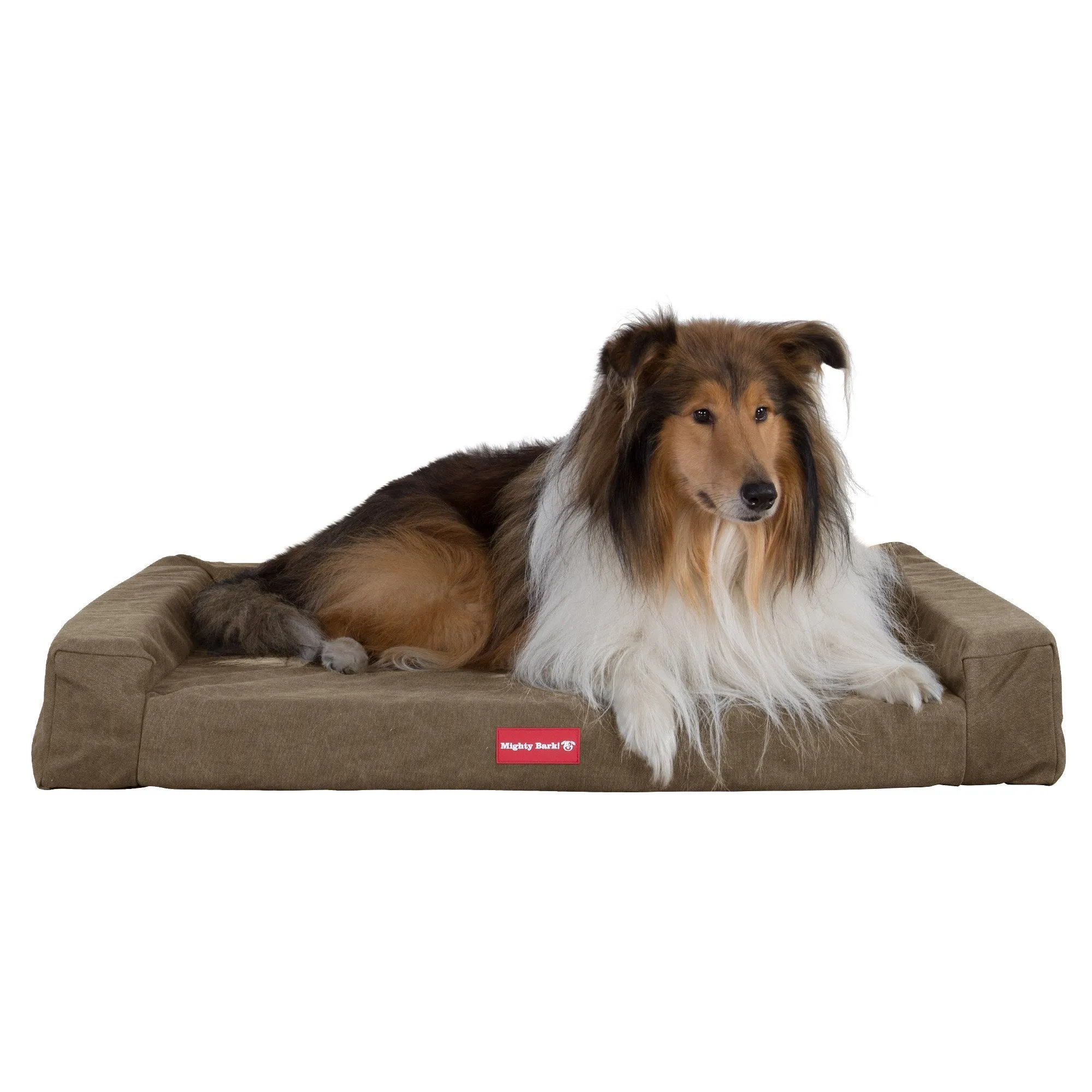 The Bench - Orthopedic Memory Foam Dog Bed - Stonewashed Denim Earth